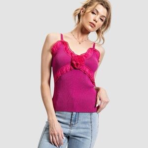 XXPink Rosette Boho Cami